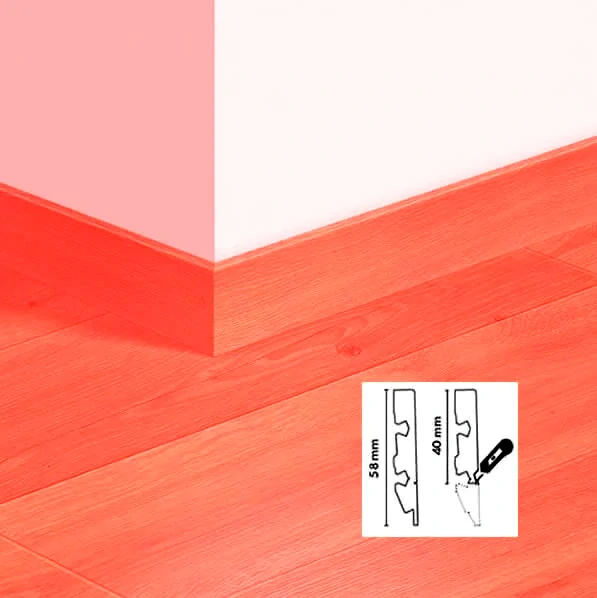 Soklová lišta Quick Step 58x12 - Creo