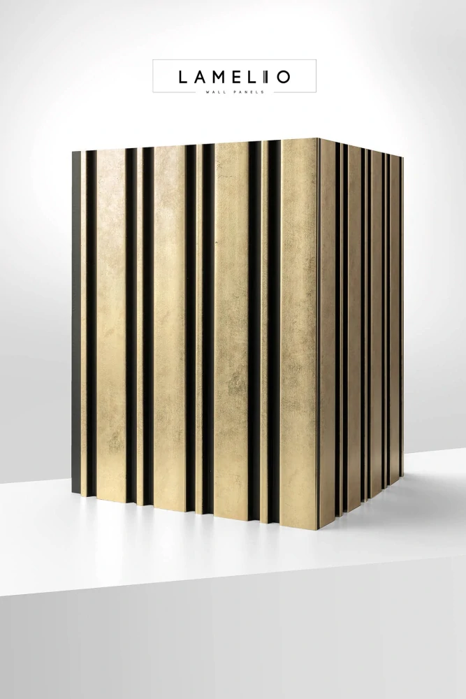 Obklad steny Lamelio MILO - ZLATÁ 270 x 12,2 x 1,2 cm