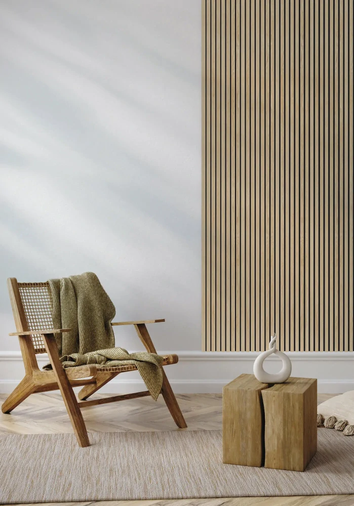 Obklad steny Lamelio VENEER - LIGHT OAK 270 x 28,5 x 2,1 cm