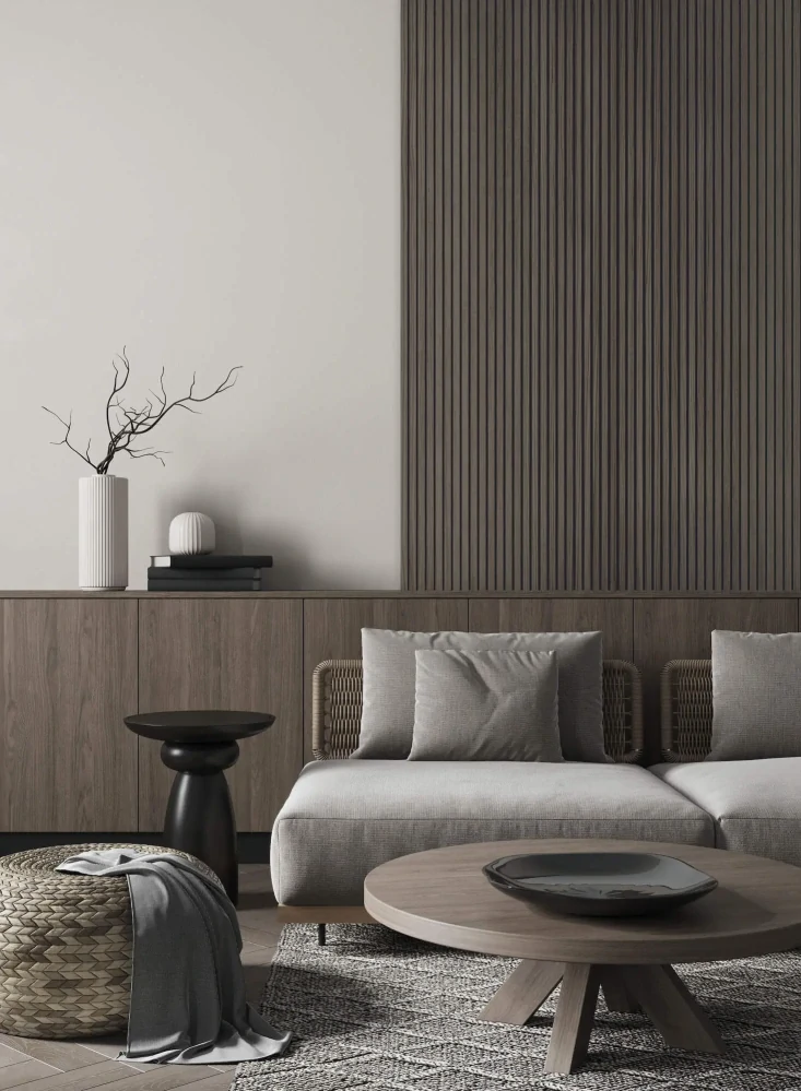 Obklad steny Lamelio VENEER - WALNUT 270 x 28,5 x 2,1 cm
