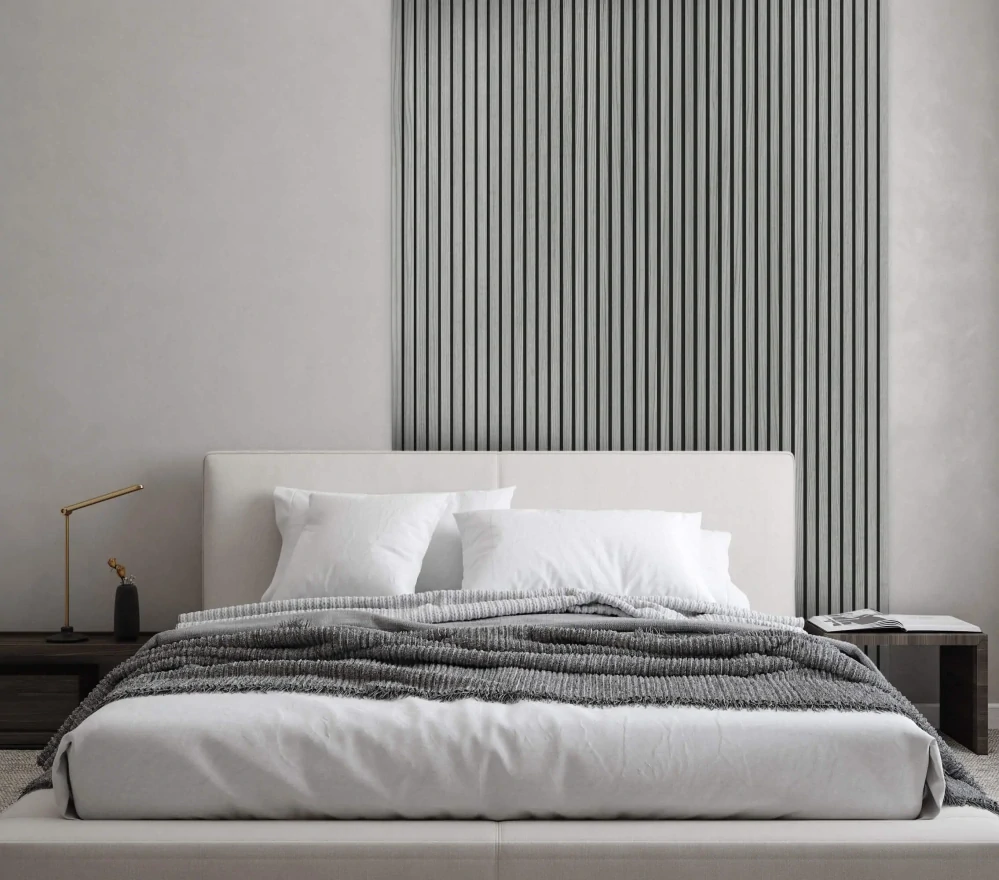 Obklad steny Lamelio VENEER - GREY 270 x 28,5 x 2,1 cm