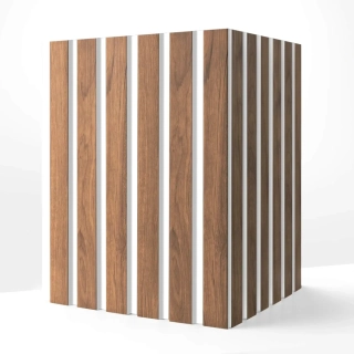 Obklad steny Lamelio OLMO - DUB CRAFT / BIELA 270 x 12,2 x 1,2 cm